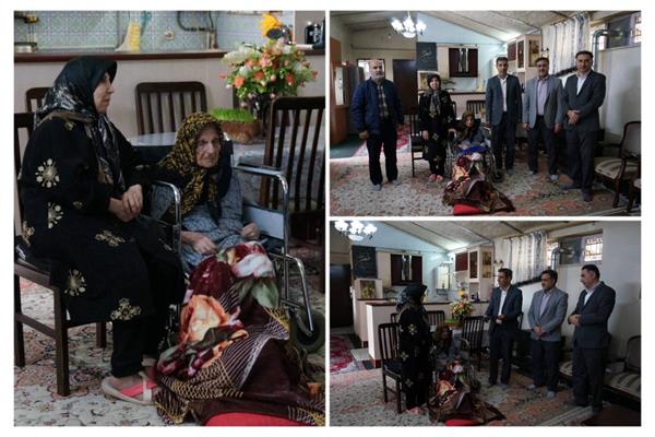 تجلیل از خانواده شهید درگرفر به مناسبت روز بزرگداشت شهدا