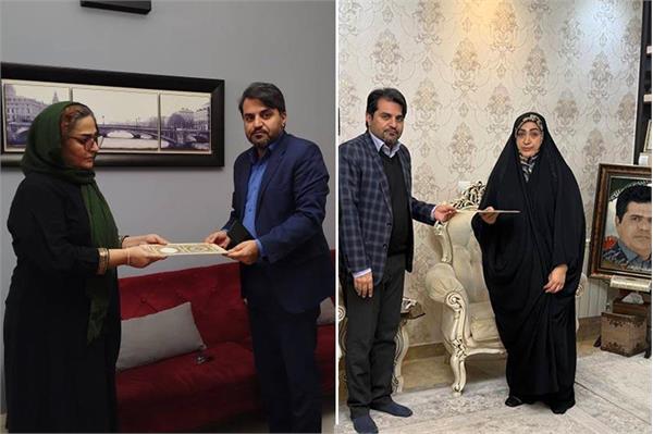 دیدار و تقدیر مدیرکل ارتباطات استان البرز از خانواده شهیدان والامقام حسن نجفی و علی رضالو