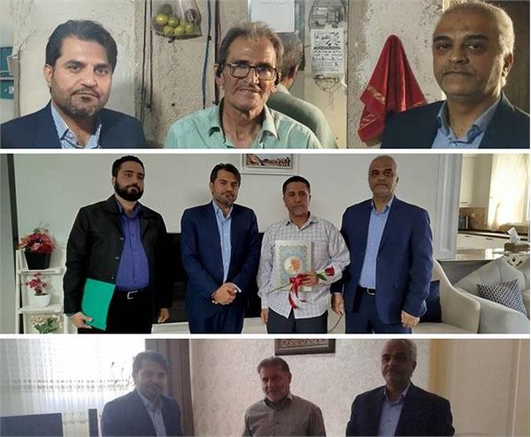 دیدار با سه تن از جانبازان، ایثارگران و آزادگان استان البرز به مناسبت هفته دفاع مقدس